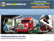 Tablet Screenshot of driverleasingservices.com